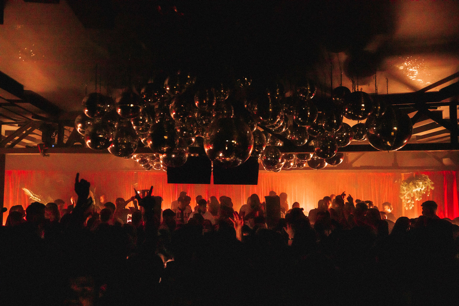 The Emerson Lounge Bar Melbourne dancing disco balls